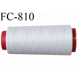 Cone de 5000 m fil mousse polyamide n° 120 couleur gris clair longueur de 5000 mètres bobiné en France