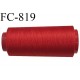 Cone de 2000 m fil mousse polyamide n° 120 couleur rouge longueur de 2000 mètres bobiné en France