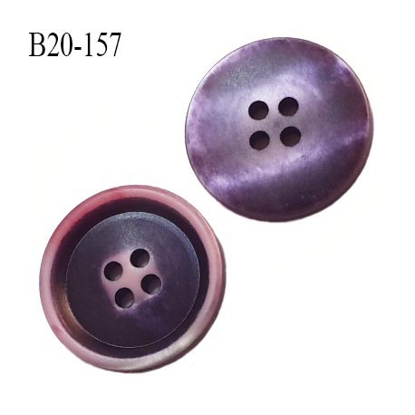 bouton 20 mm pvc très haut de gamme couleur noir violet rouge et trop beau 4 trous diamètre 20 millimètres