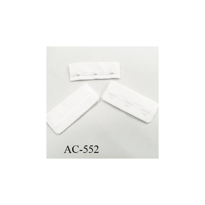 Agrafe attache 57 mm de sg 1 rangés 3 crochets largeur 57 mm hauteur 24 mm couleur blanc fabriqué en Europe