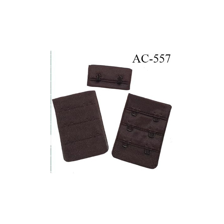 Agrafe attache 38 mm de sg 3 rangés 2 crochets largeur 38 mm hauteur 55 mm couleur marron foncé fabriqué en Europe
