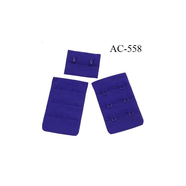 Agrafe attache 38 mm de sg 3 rangés 2 crochets largeur 38 mm hauteur 55 mm couleur bleu céleste fabriqué en France