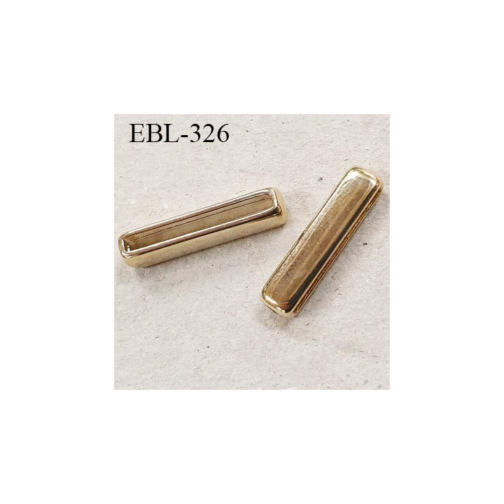 barrette réglette en métal longueur intérieur 25 mm largeur 6.5 mm couleur or fabriqué pour une très grande marque