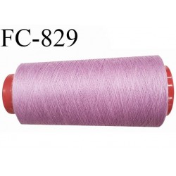 CONE 1000 m fil Polyester n° 120 lilas longueur 1000 m fil européen bobiné en France certifié oeko tex