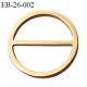 Boucle anneau étrier 22 mm intérieur anneau rond fermé métal couleur or bronze diamètre extérieur 2.6 cm intérieur 2.2 cm