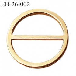 Boucle anneau étrier 22 mm intérieur anneau rond fermé métal couleur or bronze diamètre extérieur 2.6 cm intérieur 2.2 cm