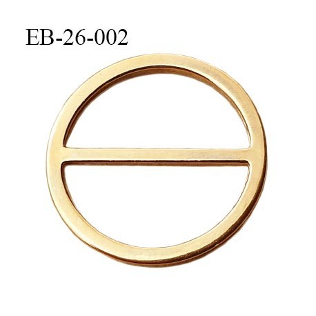 Boucle anneau étrier 22 mm intérieur anneau rond fermé métal couleur or bronze diamètre extérieur 2.6 cm intérieur 2.2 cm