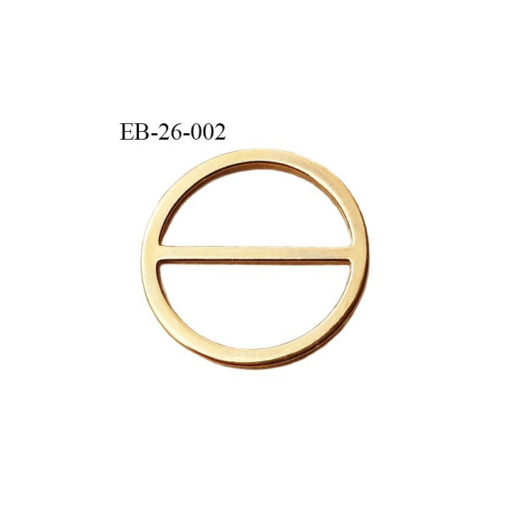 Boucle anneau étrier 22 mm intérieur anneau rond fermé métal couleur or bronze diamètre extérieur 2.6 cm intérieur 2.2 cm