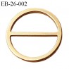 Boucle anneau étrier 22 mm intérieur anneau rond fermé métal couleur or bronze diamètre extérieur 2.6 cm intérieur 2.2 cm