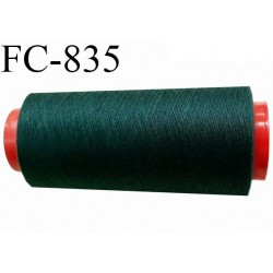 CONE 5000 m fil Polyester n° 120 vert bouteille longueur 5000 mètres fil européen bobiné en France certifié oeko tex