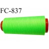 CONE 2000 m fil Polyester n° 120 vert fluo longueur 2000 mètres fil européen bobiné en France certifié oeko tex