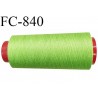 CONE 5000 m fil Polyester n° 120 vert pistache longueur 5000 mètres fil européen bobiné en France certifié oeko tex