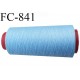 CONE 1000 m fil Polyester n° 120 couleur bleu longueur 1000 mètres fil européen bobiné en France certifié oeko tex