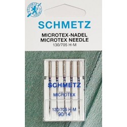 Aiguille Schmetz 90/14 Microtex 130/705 H-M 90/14 la boite de 5 aiguilles