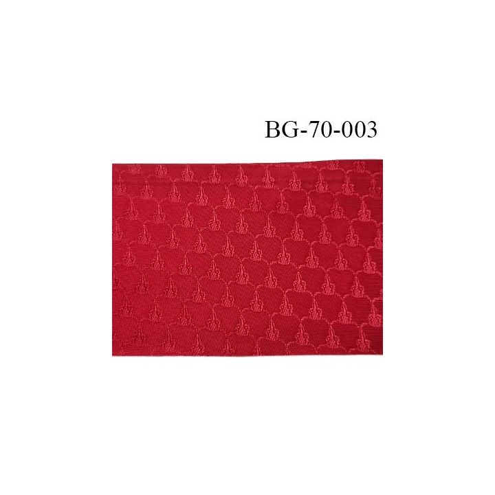biais galon ruban satin provient d'une très grande marque couleur rouge brillant et motifs superbe largeur 70 mm prix au mètres