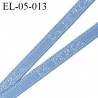 Elastique 5 mm lingerie SG couleur bleu azur marqué la perla fabriqué France grande marque largeur 5 mm prix au mètre