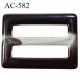 boucle rectangle plastique noir et gris marbré brillant largeur extérieur 68 mm largeur intérieur 50 mm épaisseur 9.5 mm
