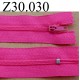 fermeture éclair 30 cm couleur rose fushia zip nylon non séparable 