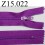 fermeture éclair longueur 15 cm couleur violet non séparable zip nylon largeur 2.5 cm