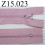 fermeture éclair longueur 15 cm couleur rose non séparable zip nylon largeur 2.5 cm