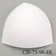 Coque triangle taille bonnet 75/90 couleur blanc haut de gamme prix à la pièce