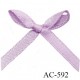 Noeud 30 mm lingerie couleur lilas haut de gamme largeur 30 mm hauteur 25 mm haut de gamme