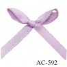 Noeud 30 mm lingerie couleur lilas haut de gamme largeur 30 mm hauteur 25 mm haut de gamme