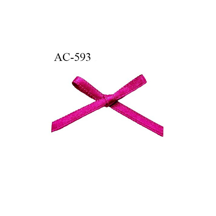 Noeud 30 mm lingerie couleur cyclamen haut de gamme largeur 30 mm hauteur 25 mm haut de gamme