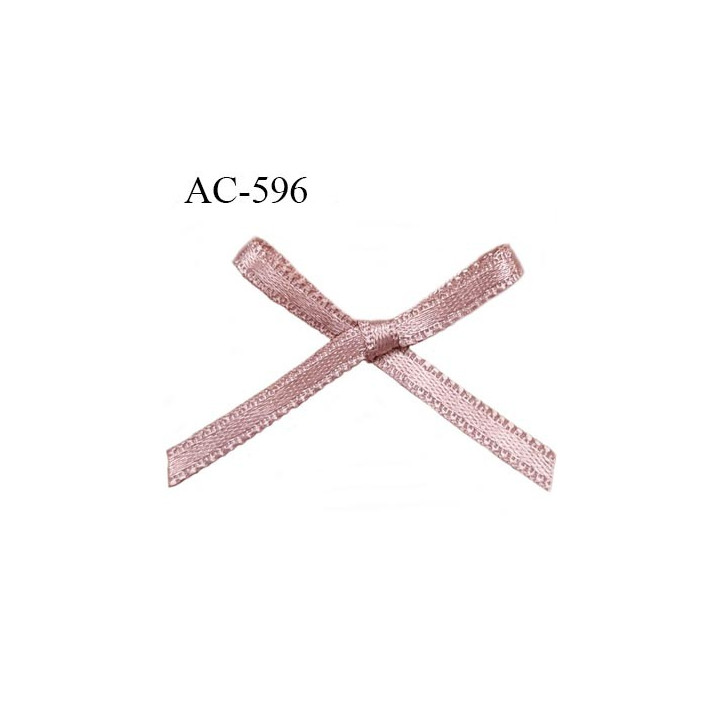Noeud 27 mm lingerie couleur rosé chair haut de gamme largeur 27 mm hauteur 22 mm haut de gamme