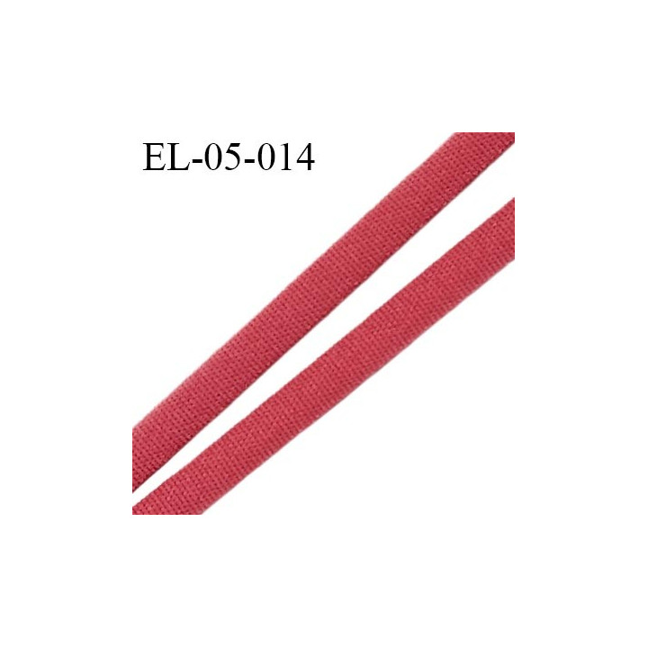 Elastique 5 mm plat légèrement bombé  polyamide élasthanne largeur 5 mm  fabriqué en France grande marque  prix au mètre