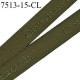 Elastique bretelle 15 mm et lingerie couleur kaki en surpiqure inscription Christian Lacroix haut de gamme prix au mètre