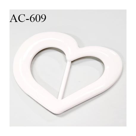 boucle anneau étrier plastique PVC blanc 110 mm vendu à l'unité