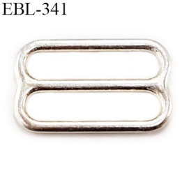 boucle de réglage 15 mm  réglette  argent vernis pour soutien gorge largeur intérieur 15 mm  haut de gamme