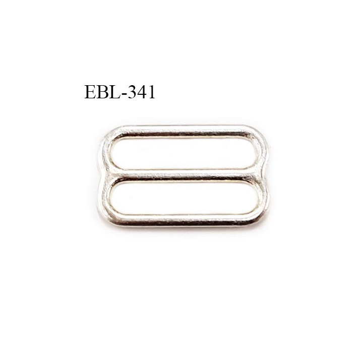 boucle de réglage 15 mm  réglette  argent vernis pour soutien gorge largeur intérieur 15 mm  haut de gamme