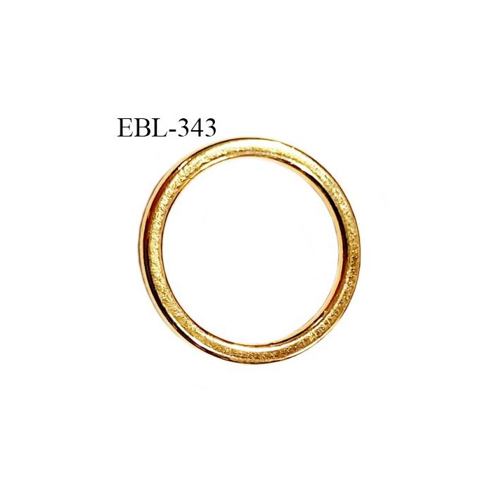 Anneau métallique 9 mm couleur or doré  brillant  pour soutien gorge diamètre intérieur 9 mm prix à l'unité haut de gamme