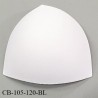 Coque triangle taille bonnet 105/120 couleur blanc haut de gamme prix à la pièce