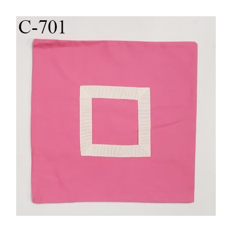 Housse de coussin à broder 40 X 40 cm couleur rose