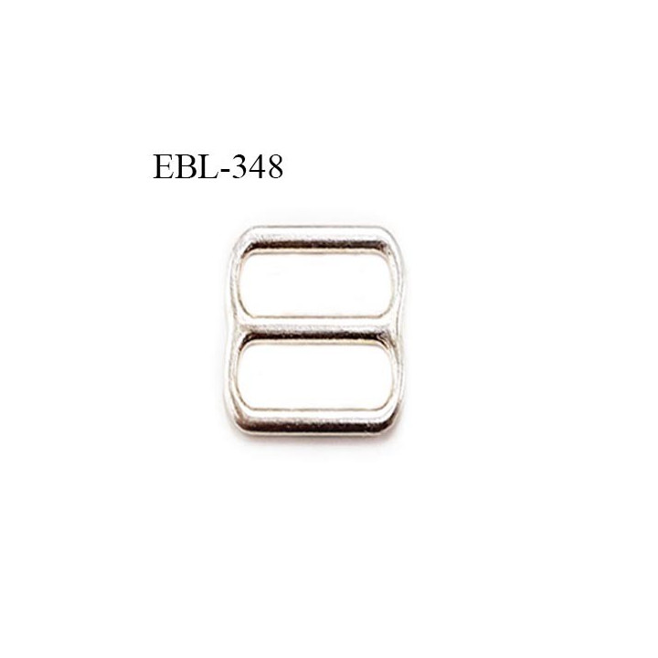 Boucle de réglage 6 mm  réglette en argent vernis pour soutien gorge largeur intérieur 6 mm  haut de gamme