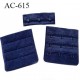 Agrafe attache 55 mm de soutien gorge 3 rangés 3 crochets largeur 51 mm hauteur 53 mm couleur bleu marine