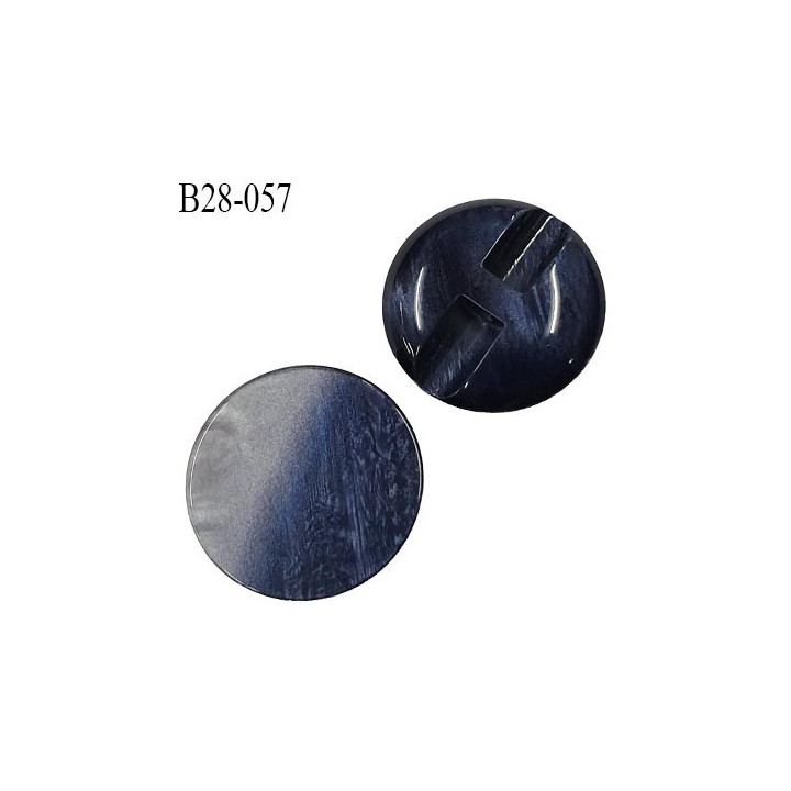 Bouton 28 mm haut de gamme nacré gris et bleu nuit diamètre 28 mm