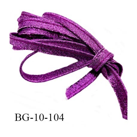 passepoil 10 mm couleur violet brillant superbe largeur 10 mm  lien cordon coton intérieur 2 mm  largeur 10 mm  prix du mètre