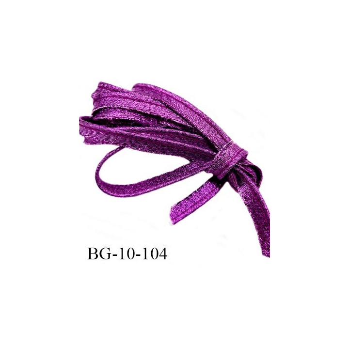 passepoil 10 mm couleur violet brillant superbe largeur 10 mm  lien cordon coton intérieur 2 mm  largeur 10 mm  prix du mètre