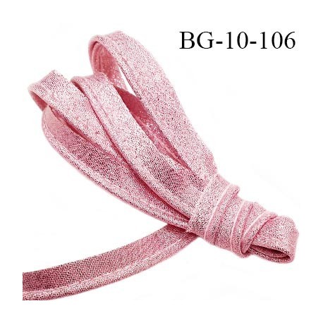 Passepoil 10 mm couleur rose brillant superbe largeur 10 mm lien cordon coton intérieur 2 mm largeur 10 mm prix du mètre