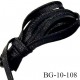 Passepoil 10 mm couleur noir brillant superbe largeur 10 mm lien cordon coton intérieur 2 mm largeur 10 mm prix du mètre
