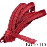Passepoil 10 mm couleur rouge brillant superbe largeur 10 mm lien cordon coton intérieur 2 mm largeur 10 mm prix du mètre