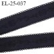 Elastique 27 mm picot bretelle et lingerie couleur noir avec motif floral largeur 27 mm prix au mètre