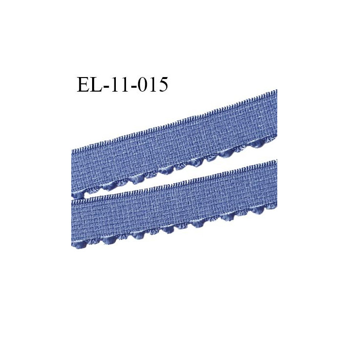 élastique 11 mm picot lingerie couleur aigue marine superbe largeur 11 mm prix au mètre