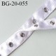 Bande pression agrafe 20 mm bouton strass métal tissu nylon blanc satiné très solide et douce largeur 20 mm prix au mètre