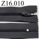 fermeture éclair longueur 16 cm couleur gris non séparable zip nylon largeur 2.5 cm