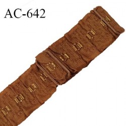 Bretelle lingerie SG 24 mm haut de gamme 2 barrettes couleur havane largeur 24 mm longueur 38 cm prix à l'unité